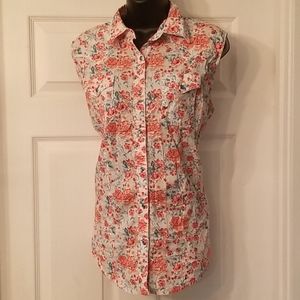Womens sleeveless wrangler blouse